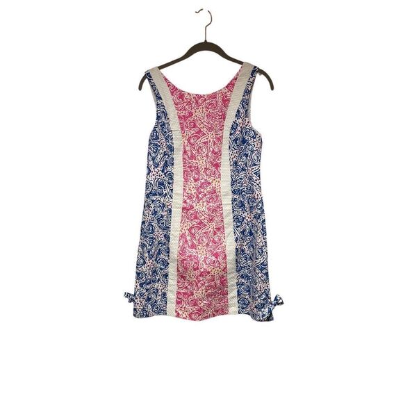 Lilly Pulitzer starfish, pink blue and white ocean shift dress size 4 - Picture 3 of 5